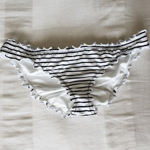 Victoria Secret stripped black and white swimsuit